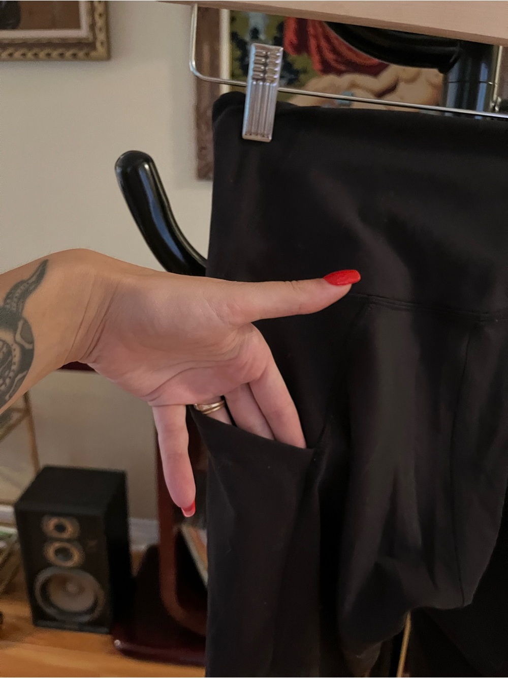 lululemon athletica Black High-Rise Leggings with Side Pocket
